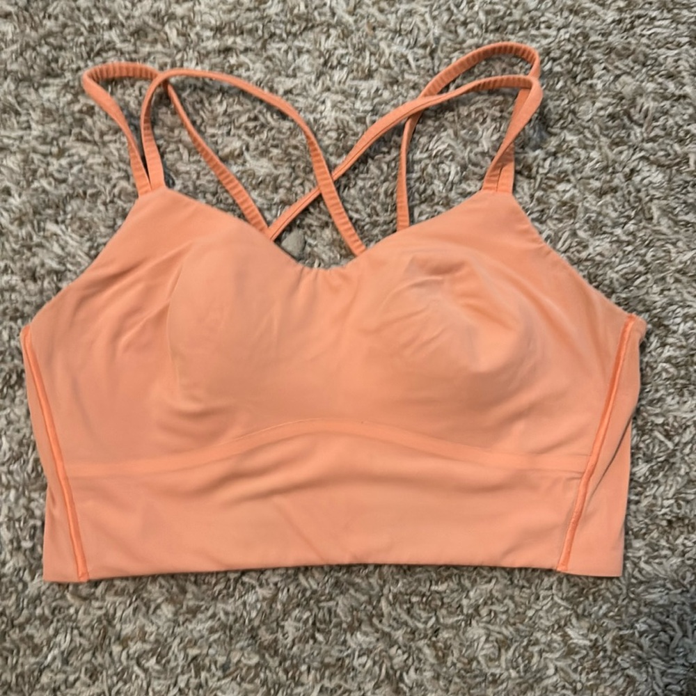 Lululemon Like a Cloud Bra. Size: 8. Color: Peach Bellini